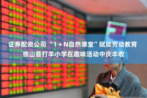 证券配资公司 “1＋N自然课堂”赋能劳动教育 独山县打羊小学在趣味活动中庆丰收